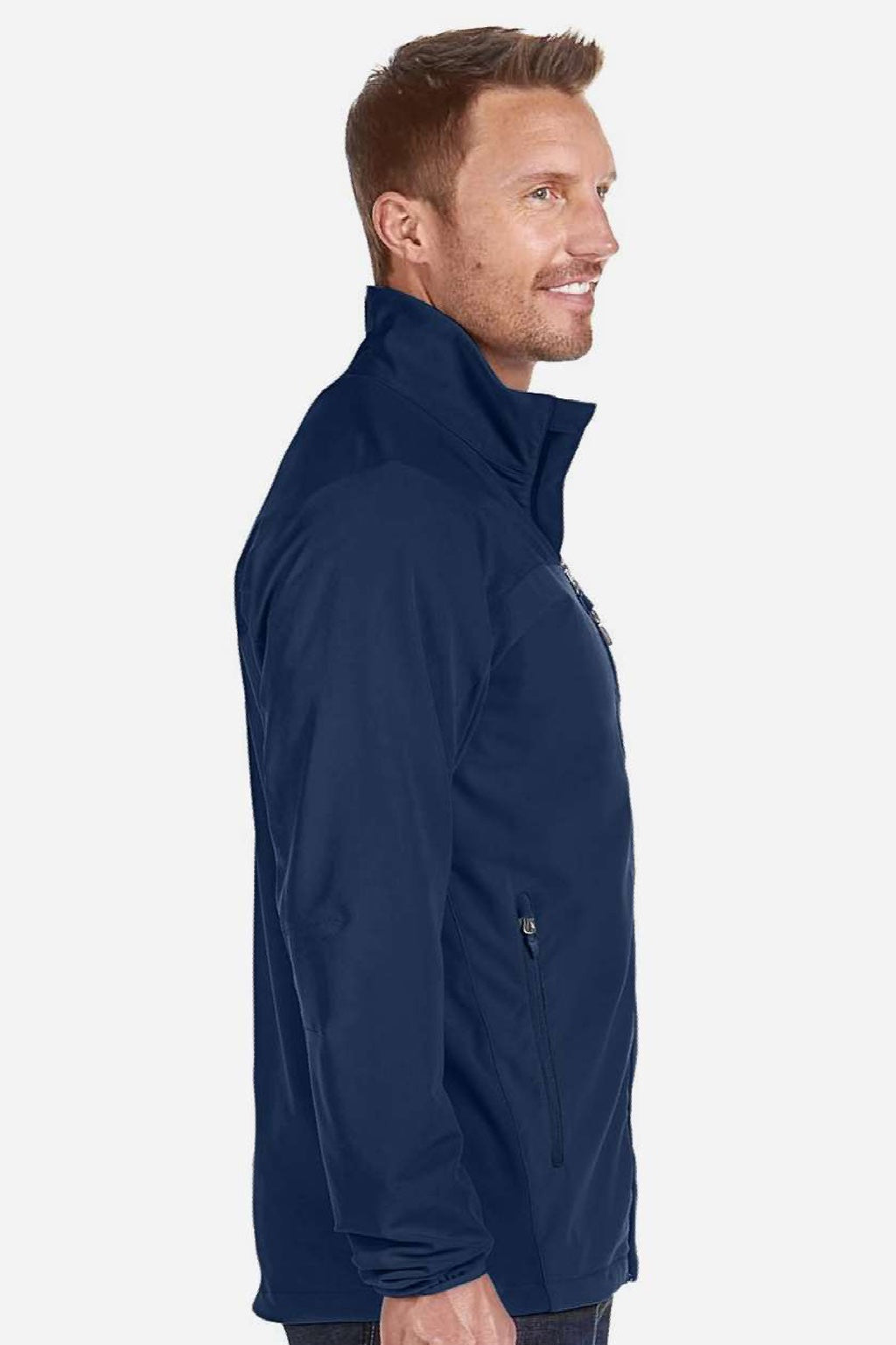 Marmot M16076 Mens Tempo Lightweight Full Zip Jacket Arctic Navy Blue Model Side