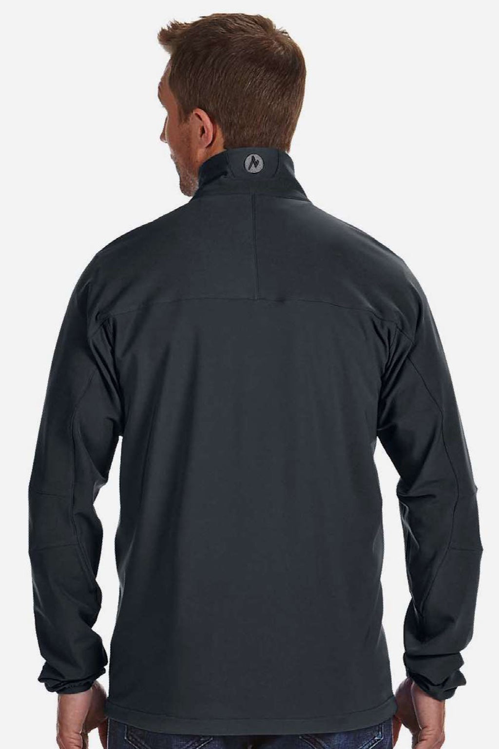Marmot M16076 Mens Tempo Lightweight Full Zip Jacket Black Model Back