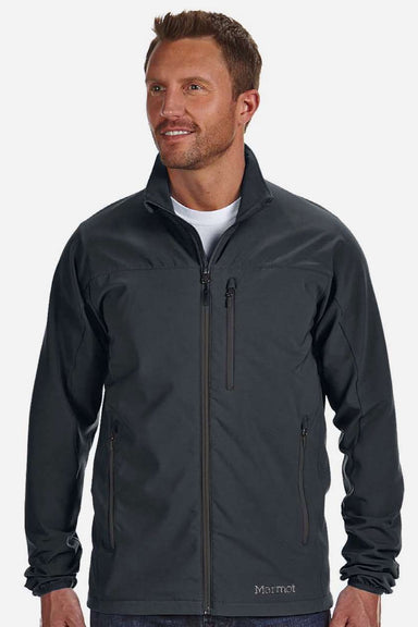 Marmot M16076 Mens Tempo Lightweight Full Zip Jacket Black Model Front