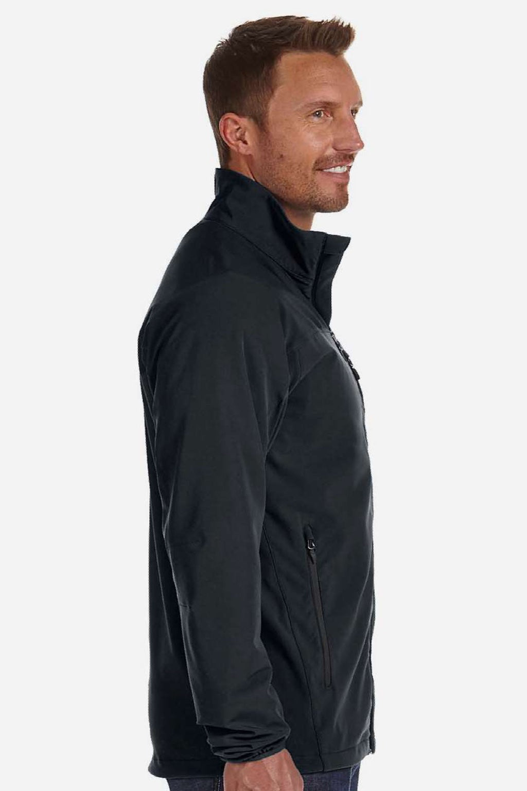 Marmot M16076 Mens Tempo Lightweight Full Zip Jacket Black Model Side