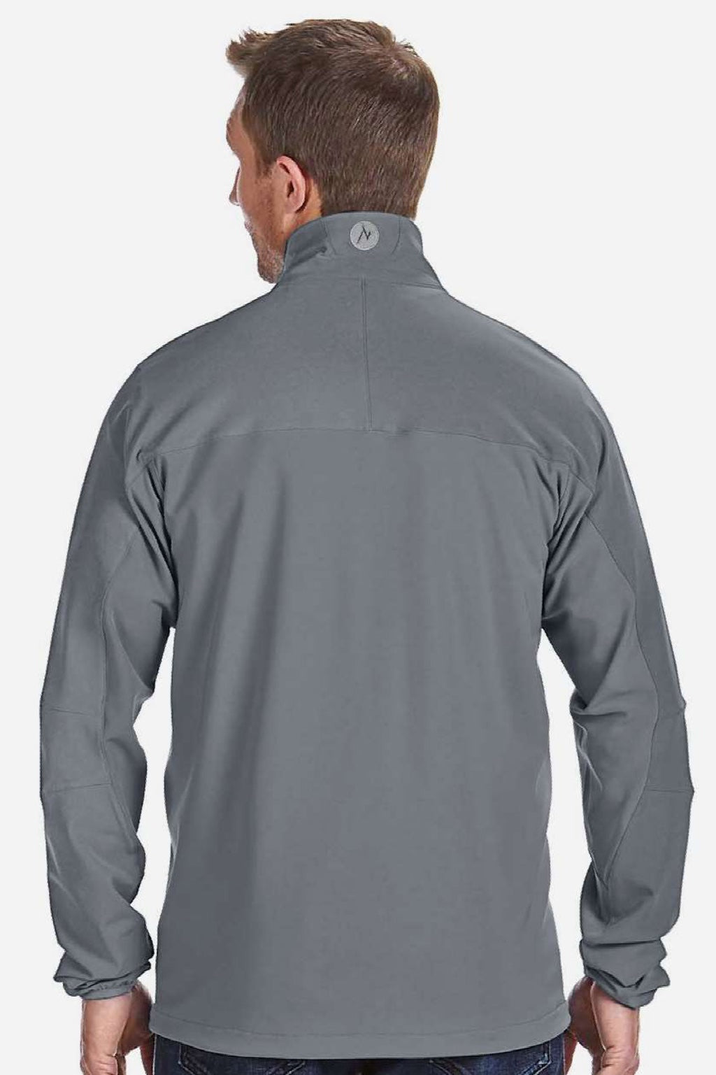 Marmot M16076 Mens Tempo Lightweight Full Zip Jacket Cinder Grey Model Back