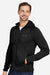 Marmot M15383 Mens Leconte Fleece Full Zip Hooded Jacket Black Model Side