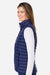 Marmot M15872 Womens Echo Featherless Full Zip Vest Arctic Navy Blue Model Side