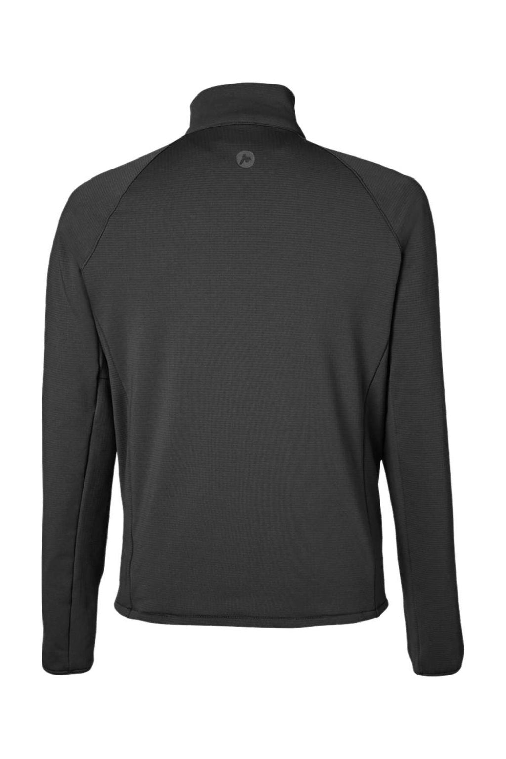 Marmot M15381 Mens Leconte Fleece 1/4 Zip Sweatshirt Black Flat Back