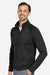 Marmot M15381 Mens Leconte Fleece 1/4 Zip Sweatshirt Black Model Side
