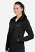 Marmot M15393 Womens Leconte Fleece Full Zip Hooded Jacket Black Model Side