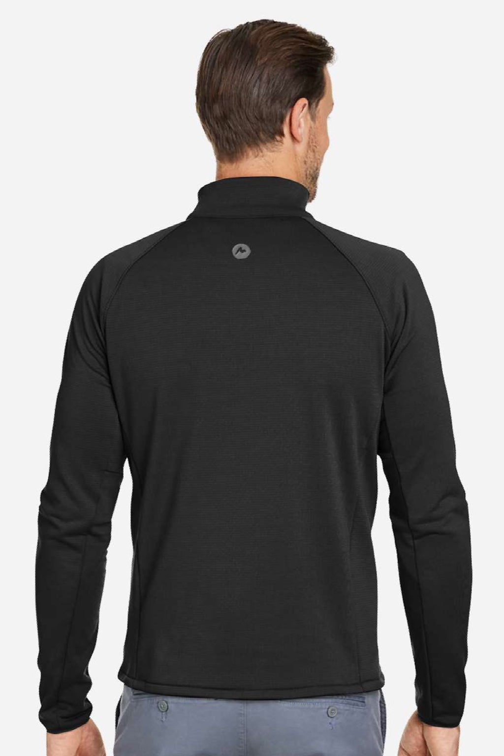 Marmot M15382 Mens Leconte Fleece Full Zip Jacket Black Model Back