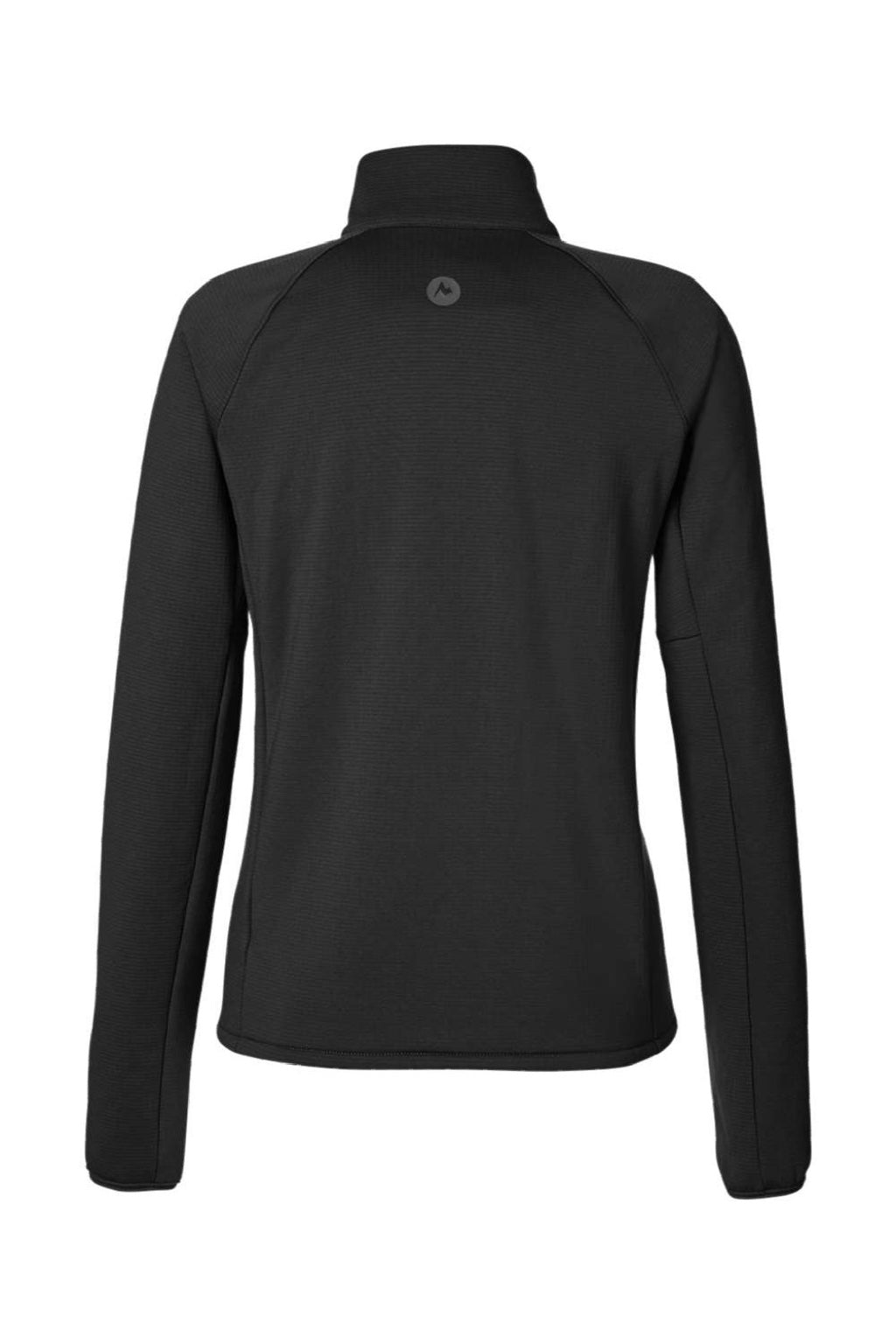 Marmot M15391 Womens Leconte Fleece 1/4 Zip Sweatshirt Black Flat Back