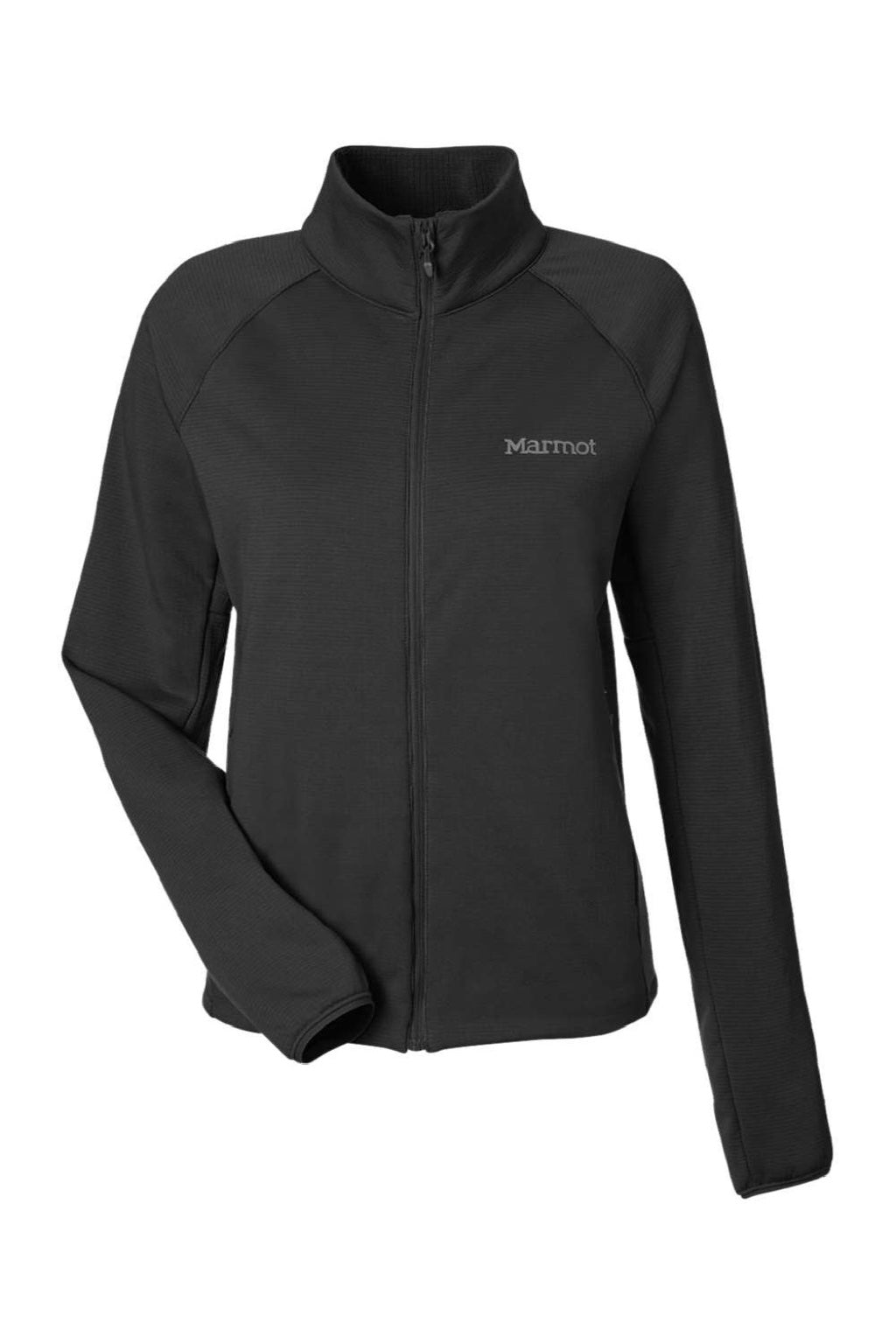 Marmot M15392 Womens Leconte Fleece Full Zip Jacket Black Flat Front