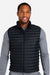 Marmot M15912 Mens Echo Featherless Full Zip Vest Black Model Front