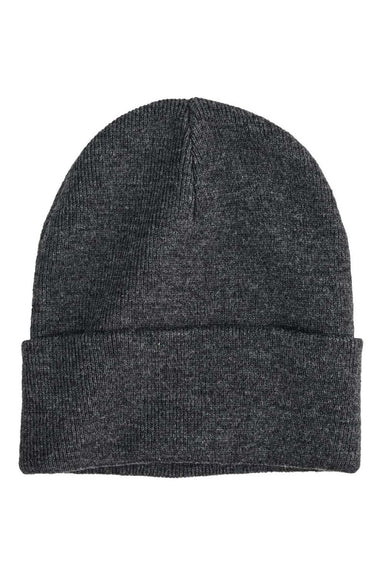 Econscious Hats ec7045 Mens Base Camp Beanie Heather Grey Flat Front