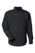Huk H150172 Mens Tide Point Long Sleeve Button Down Shirt Black Flat Front