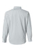 Huk H150172 Mens Tide Point Long Sleeve Button Down Shirt Harbor Mist Grey Flat Back