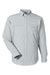 Huk H150172 Mens Tide Point Long Sleeve Button Down Shirt Harbor Mist Grey Flat Front