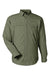 Huk H150172 Mens Tide Point Long Sleeve Button Down Shirt Moss Green Flat Front