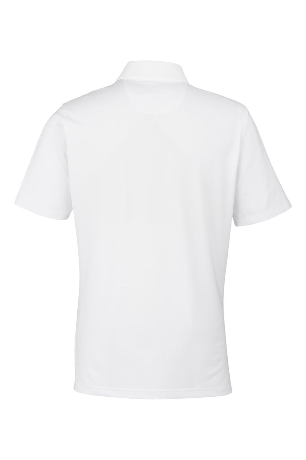 Fairway & Greene F31534 Mens USA Made Tournament Solid Tech Short Sleeve Polo Shirt White Flat Back