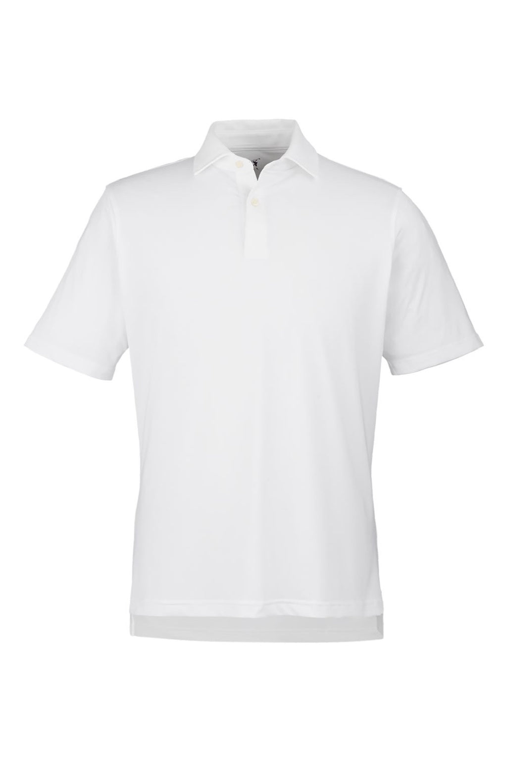 Fairway & Greene F31534 Mens USA Made Tournament Solid Tech Short Sleeve Polo Shirt White Flat Front
