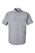 Huk H150183 Mens Creekbed Short Sleeve Button Down Shirt Night Owl Grey Flat Front