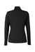 Fairway & Greene F12250 Womens Wells 1/4 Zip Tech Sweatshirt Black/White Flat Back