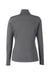 Fairway & Greene F12250 Womens Wells 1/4 Zip Tech Sweatshirt Heather Dark Shadow Grey Flat Back