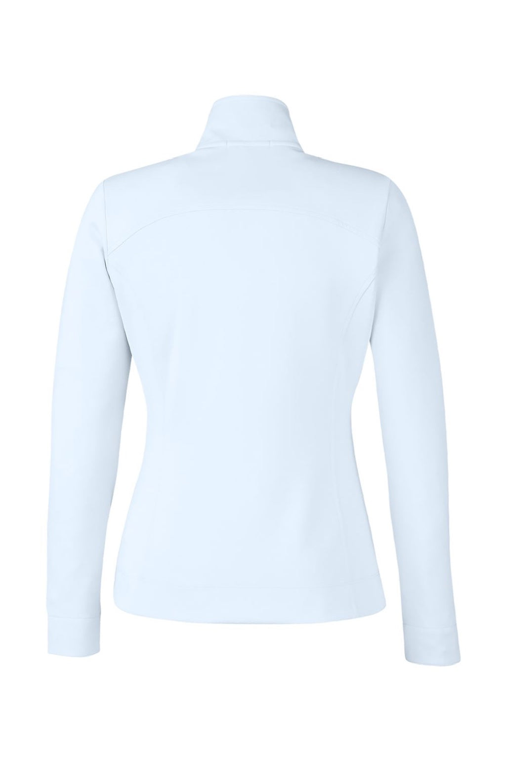 Fairway & Greene F12250 Womens Wells 1/4 Zip Tech Sweatshirt Dream Blue/White Flat Back