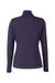 Fairway & Greene F12250 Womens Wells 1/4 Zip Tech Sweatshirt Eclipse Blue/White Flat Back