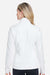 Fairway & Greene F12250 Womens Wells 1/4 Zip Tech Sweatshirt White/Eclipse Blue Model Back