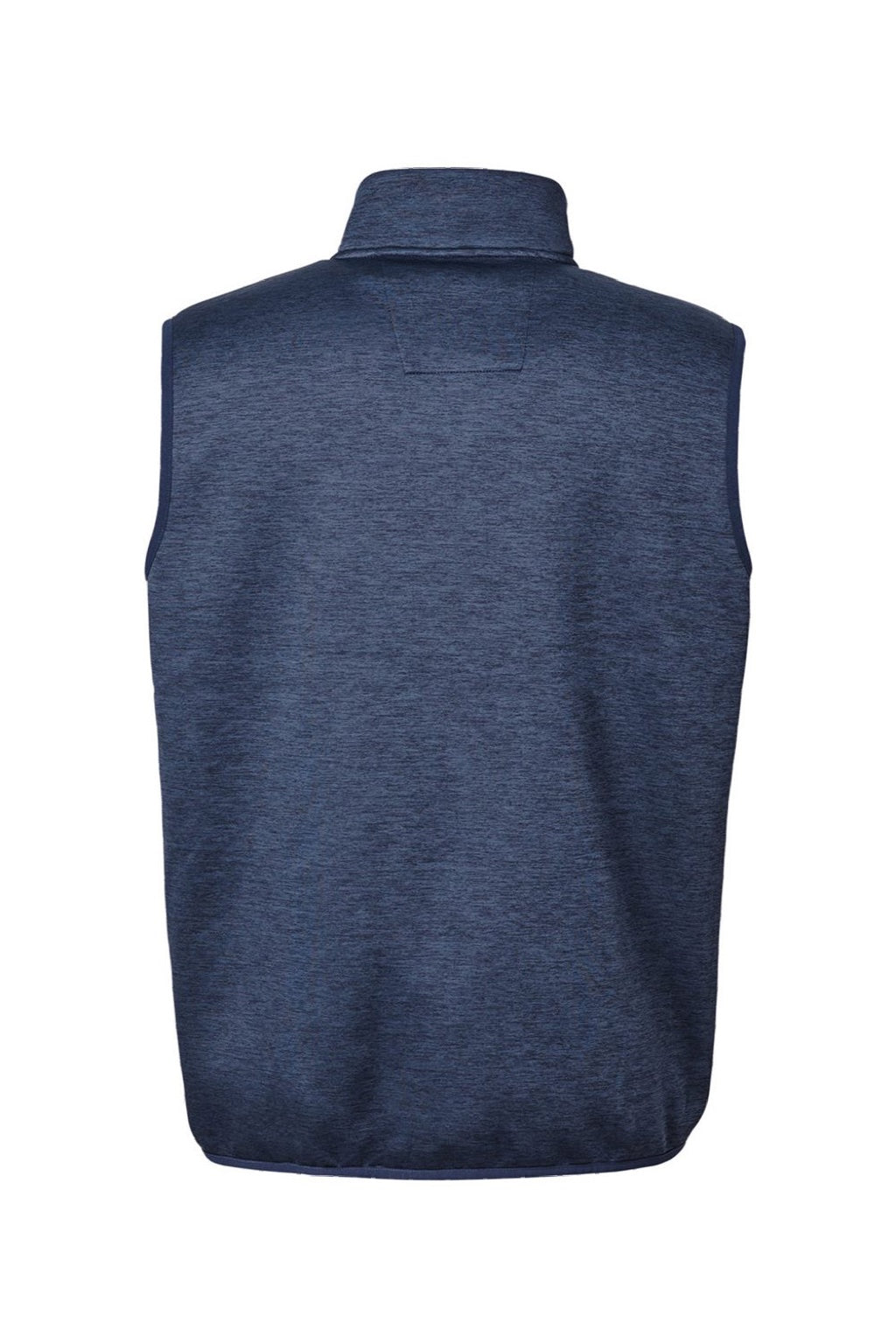 Huk H130099 Mens Cold Front Full Zip Vest Heather Naval Academy Blue Flat Back