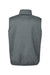 Huk H130099 Mens Cold Front Full Zip Vest Heather Volcanic Ash Grey Flat Back