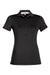Fairway & Greene M32232 Womens Claire Tech Short Sleeve Polo Shirt Black Flat Front