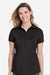 Fairway & Greene M32232 Womens Claire Tech Short Sleeve Polo Shirt Black Model Front