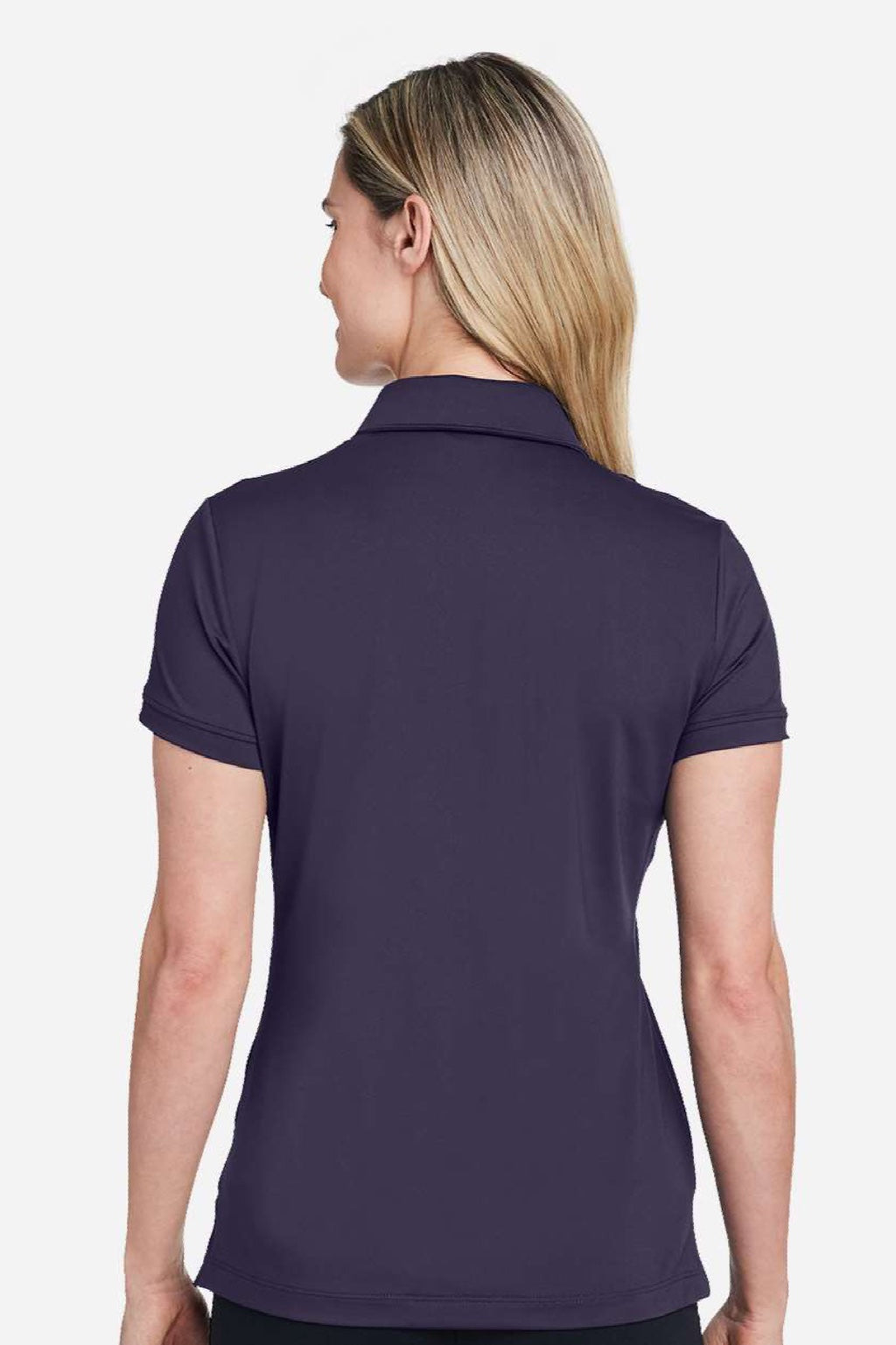 Fairway & Greene M32232 Womens Claire Tech Short Sleeve Polo Shirt Eclipse Blue Model Back