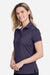 Fairway & Greene M32232 Womens Claire Tech Short Sleeve Polo Shirt Eclipse Blue Model Side