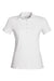 Fairway & Greene M32232 Womens Claire Tech Short Sleeve Polo Shirt White Flat Front