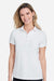 Fairway & Greene M32232 Womens Claire Tech Short Sleeve Polo Shirt White Model Front