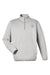Huk H130098 Mens Cold Front 1/4 Zip Sweatshirt w/ Pockets Heather Harbor Mist Grey Flat Front