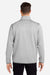 Huk H130098 Mens Cold Front 1/4 Zip Sweatshirt w/ Pockets Heather Harbor Mist Grey Model Back