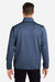 Huk H130098 Mens Cold Front 1/4 Zip Sweatshirt w/ Pockets Heather Naval Academy Blue Model Back
