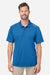 Huk H12L005 Mens LoPro Performance Short Sleeve Polo Shirt Set Sail Blue Model Front