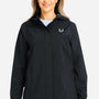Huk Womens Storm Water Resistant Full Zip Hooded Jacket - Black - NEW