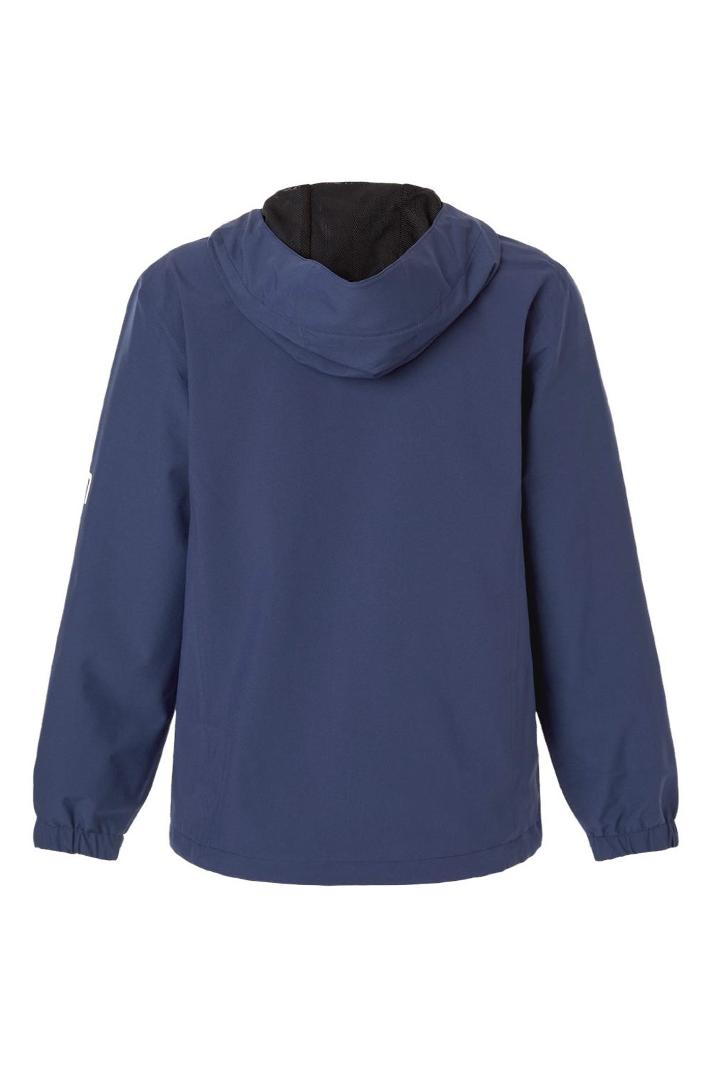 Huk H640027 Womens Storm Full Zip Hooded Rain Jacket Naval Academy Blue Flat Back