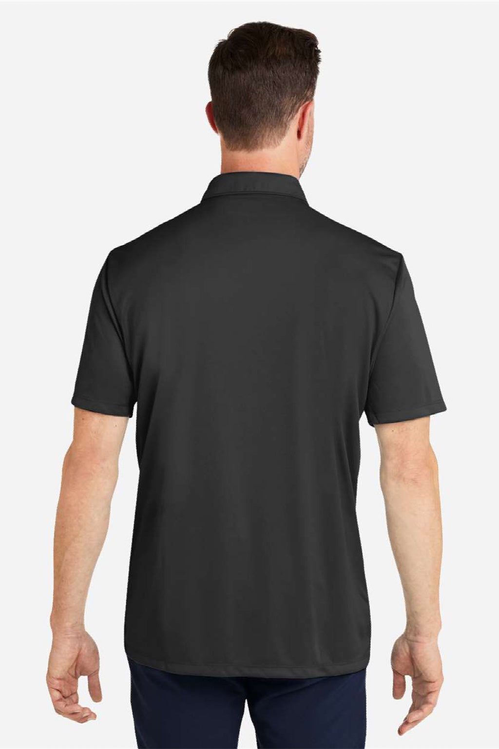 Huk H120558 Mens Pursuit Performance Short Sleeve Polo Shirt Black Model Back