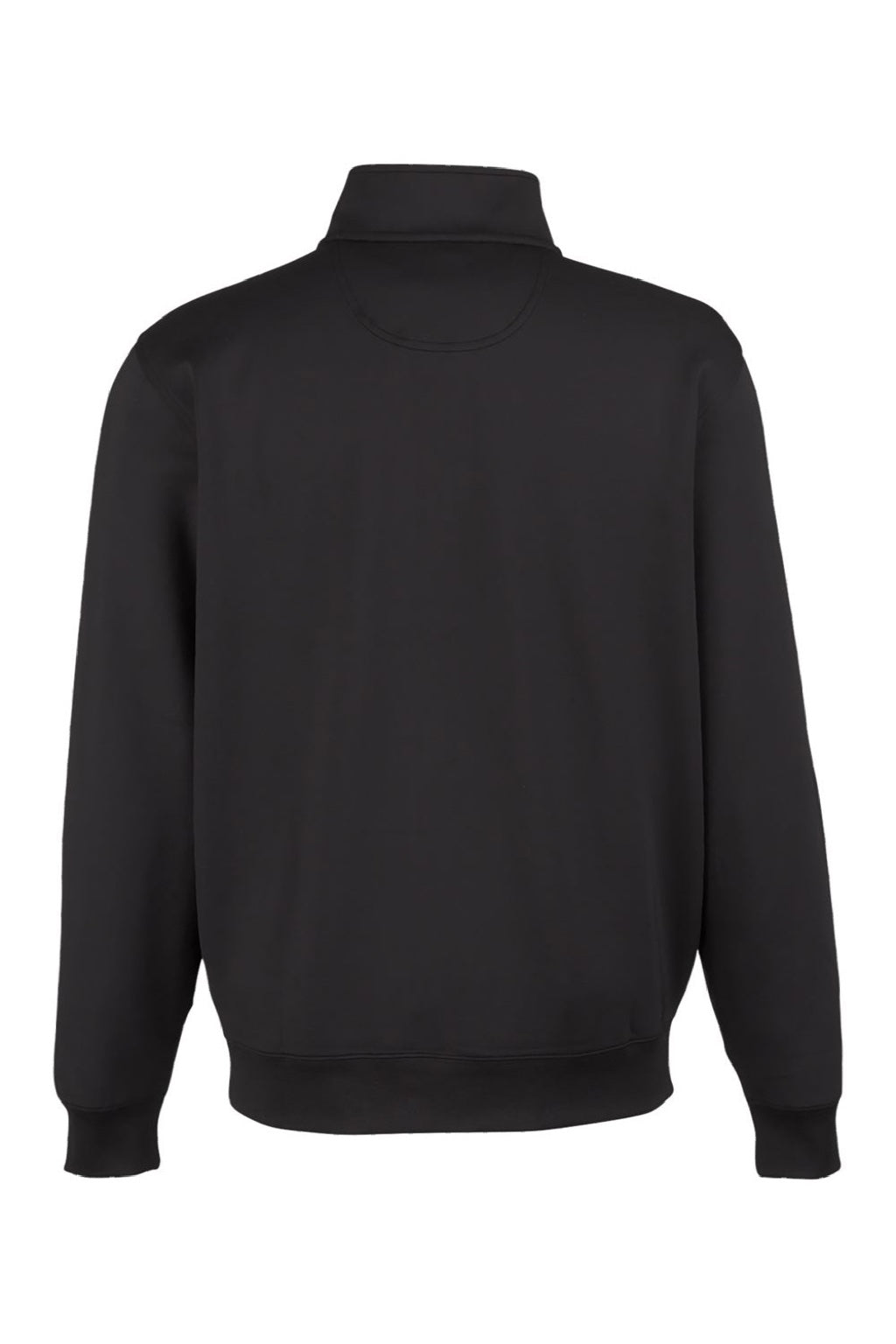 Fairway & Greene C11512 Mens Caves 1/4 Zip Tech Sweatshirt Black/Heather Dark Shadow Grey Flat Back