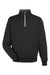 Fairway & Greene C11512 Mens Caves 1/4 Zip Tech Sweatshirt Black/Heather Dark Shadow Grey Flat Front