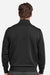 Fairway & Greene C11512 Mens Caves 1/4 Zip Tech Sweatshirt Black/Heather Dark Shadow Grey Model Back