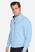 Fairway & Greene C11512 Mens Caves 1/4 Zip Tech Sweatshirt Bluff Blue Model Side