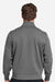 Fairway & Greene C11512 Mens Caves 1/4 Zip Tech Sweatshirt Heather Dark Shadow Grey Model Back