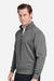 Fairway & Greene C11512 Mens Caves 1/4 Zip Tech Sweatshirt Heather Dark Shadow Grey Model Side