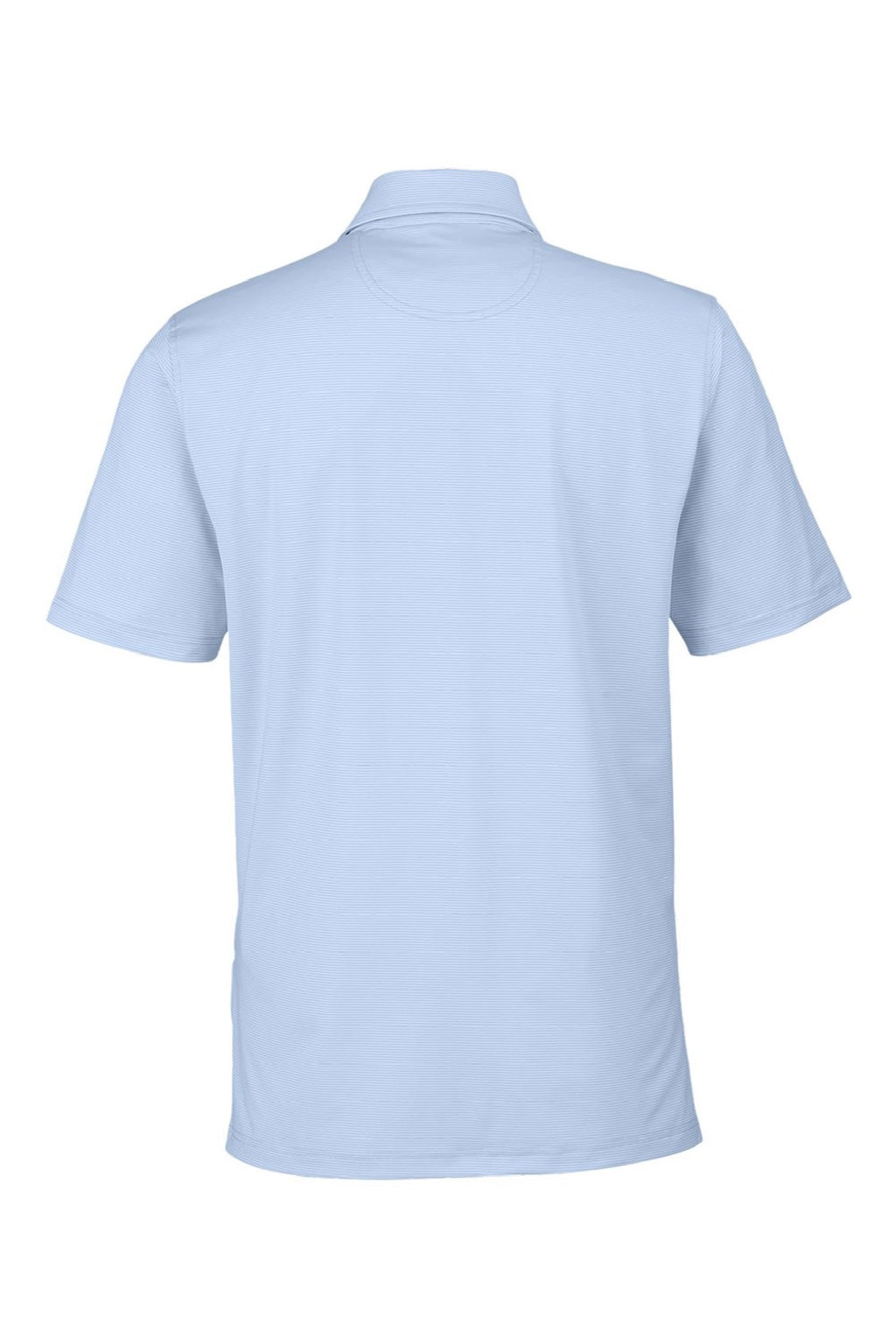 Fairway & Greene I11526 Mens USA Made Mini Stripe Tech Short Sleeve Polo Shirt Bluff Blue Flat Back