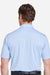 Fairway & Greene I11526 Mens USA Made Mini Stripe Tech Short Sleeve Polo Shirt Bluff Blue Model Back